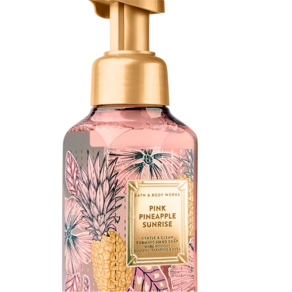 Bath & Body Works Pink Pineapple Sunrise Gentle & Clean Foaming Soap + PocketBac - Picture 3 of 6